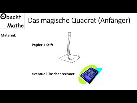 genialer ZAHLENTRICK: Das magische Quadrat (Anfänger-Version) | mit Auflösung | Zaubern mit Zahlen