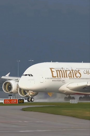 FLY Emirates AIRBUS BEAUTIFUL TAKE OFF ✈️ #manchesterairport #planespotting #emirates #A380 #airbus #aviationlovers | Airlines380