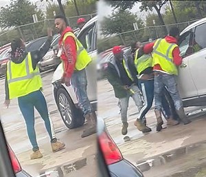 She Got Hands: Amazon Warehouse Employee Gets Confronted By His Side Chick In Front Of His Girlfriend & All Hell Broke Loose!