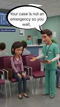 What to Do and Say While Waiting at a Hospital in America — Easy English for Visitors #dailyenglish