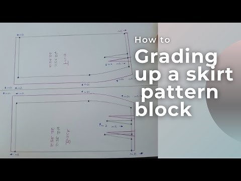 How to: Grade a skirt pattern up