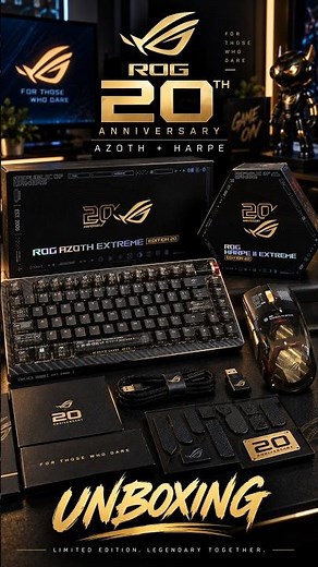 ROG Azoth Extreme Edition 20 + Harpe II Extreme Edition 20 Unboxing 🔥