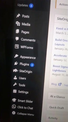 WordPress Dashboard 2026