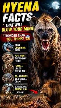 Hyena Facts That Will Blow Your Mind | Stronger Than You Think! 😱