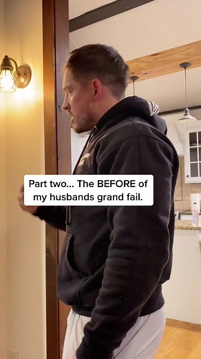 He talked a big game before his epic fail. Thought you could do it all day...... #husband