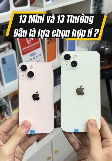Cùng là iPhone 13 nhưng trải nghiệm khác hẳn 😳 13 mini vs 13 thường – bạn chọn nhỏ gọn hay màn to? #minhducistore #iphone13mini #iphone13