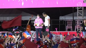 Presidential candidate Leni Robredo delivers a speech at Republika 2.0: Tindig ng Bulakenyo rally held in Malolos, Bulacan on Wednesday, April 27. #PHVote #WeDecide https://rplr.co/LeniRobredo | Rappler