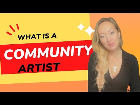 What is a community artist?