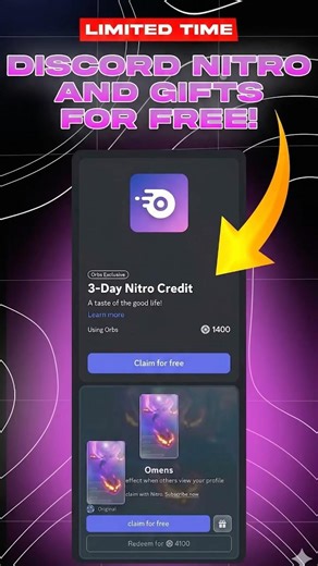 (2026)FREE DISCORD NITRO | 1 MONTH NITRO FOR FREE | DISCORD ORBS #discordnitro