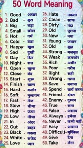 Learn 50 English Word Meanings 🚀 | Improve Your Vocabulary #spokenenglish #wordforbeginners