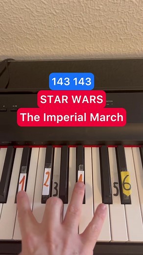 Star Wars - The Imperial March (Darth Vader’s Theme) #pianotutorial #pianolesson #pianotok #starwars