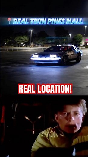 WOW! Recreating Marty’s Time Travel Scene at the ACTUAL location! #backtothefuture #shorts #80s