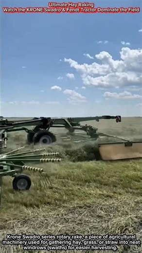 Ultimate Hay Raking | Watch the KRONE Swadro & Fendt Tractor Dominate the Field