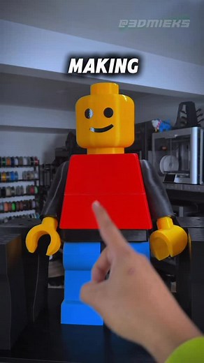 Making Albert a horse Part 3. Albert my 2100% Lego figure is getting a horse thanks to @sunlu_official So far we remodeled this file from an STL to a workable body in @adskfusion then used @creality3d K2 Plus to print out the legs with a 0.6mm nozzle. Stay tuned for part 4 where we are going to print the torso and head! #3dprinting #Lego #minifigure #diy #toys | 3D Mieks