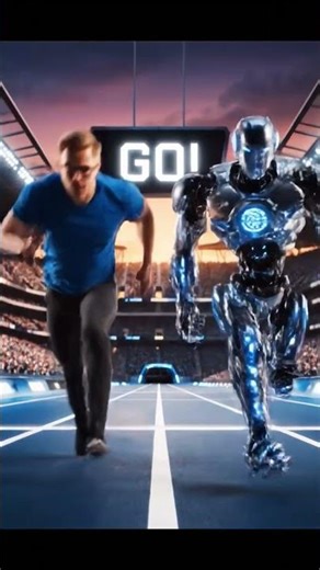 “World’s Fastest Man Vs Robot!” #tryonhaul #transparent