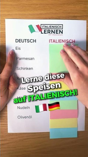 Lebensmittel auf Italienisch 🇮🇹 #italienischewörter
