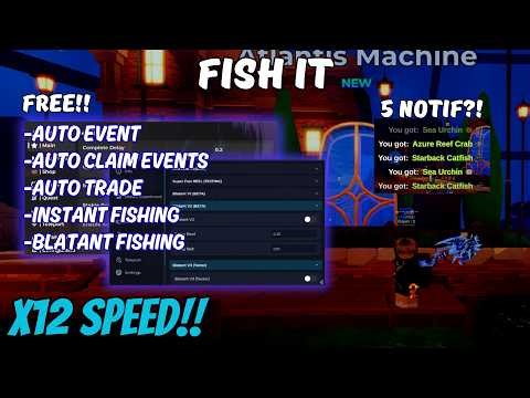 NEW UPDATE SCRIPT FISH IT FREE NO KEY!! INSTANT FISHING 5 NOTIF ALL MAP??