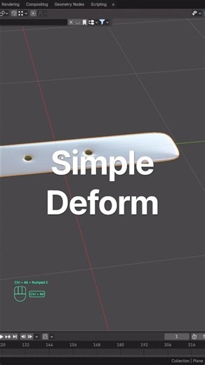 Let me show you how to use the simple deform modifier in Blender #blendertips #blendertricks
