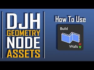 Build Walls - How to Use DJH Geometry Node Assets