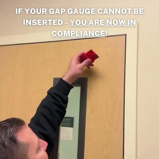 Easy Way to Fix Fire Door Gaps!