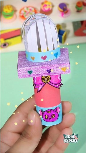 DIY Paper Microphone Craft! #diy #craft#papercrafts #mini #miniature #shorts #artandcraft #howto