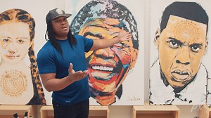 440K views · 164 reactions | Meet Jabu - an artist on a mission. After spending his youth in South Africa under Apartheid, Jabu emigrated to the United States and has emerged as a vocal activist supporting social causes with his incredible paintings. | Pixels | Facebook