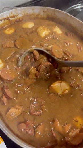 Cooked up a Red Bean Gumbo at deer camp in Missouri and #bawdatgoodyeah #gumbo #redbeans #deliciousfood #campfood #huntingseason #cajuncooking #andouille #tasso | Hymel’s Kajun Kitchen