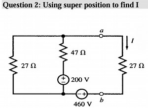 Question 2: Using super position to find I... | Filo
