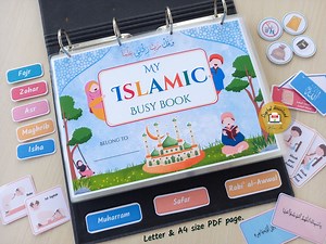 PRINTABLE Little Islamic Busy Book, Early Islamic Learning, Islamic Homeschool Activity Muslim Toddler Binder Worksheets - PDF - Etsy