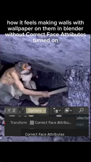 ALWAYS turn on "Correct Face Attributes" #blender #blendertips #memes #fyp #foryou #memes #blender3d