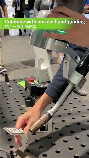 🤖 Vision-Guided Teaching Demo! Next-Gen Robot Welding Setup! #aicobot #cobot #ai #techmanrobot