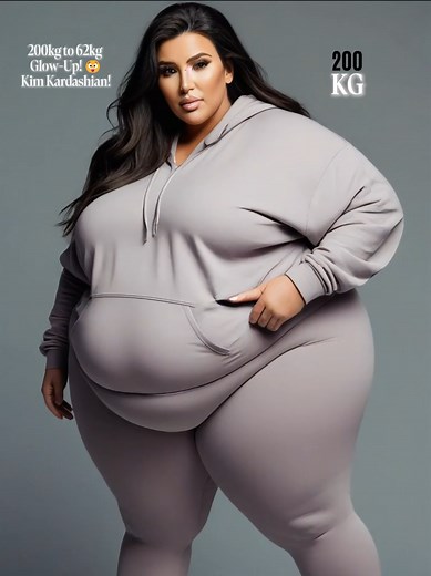 Kim Kardashian's Epic 200kg to 62kg Transformation