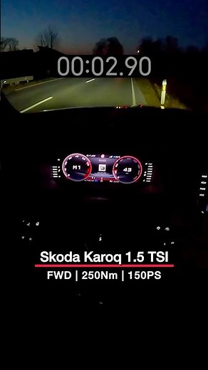 2025 Škoda Karoq 1.5 TSI | 150PS | 0-100 km/h Acceleration