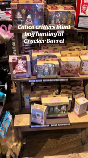 The manager is here so sweet. She checked in the back for me, but there’s only one left. Here’s your sign to go to your nearest Cracker Barrel and see if they have any calico critter black bags or Needohs if you’re looking for any