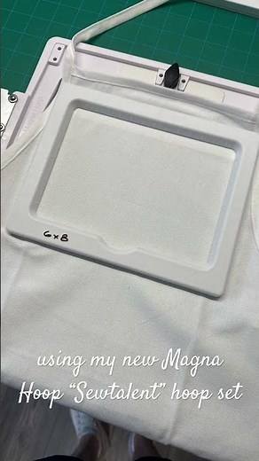 Magna Hoop “Sewtalent”hoops are so easy to use. #embroidery #monogramming #elna940