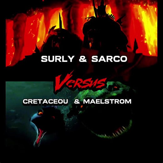 SARCO & SURLY (DINO TIME) vs CRETACEOUS & MAELSTROM (ICE AGE 2)