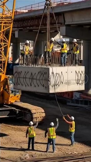 HEAVY FOUNDATION BLOCK DROPS! Massive Jobsite Collapse 💥🚧 #EngineeringDisaster #fail #construction