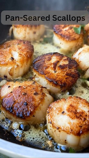 24K views · 228 reactions | Golden Pan-Seared Scallops – Simple,...