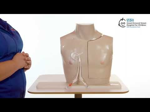 GOSH Discharge Education video - Double Lumen Hickman Line