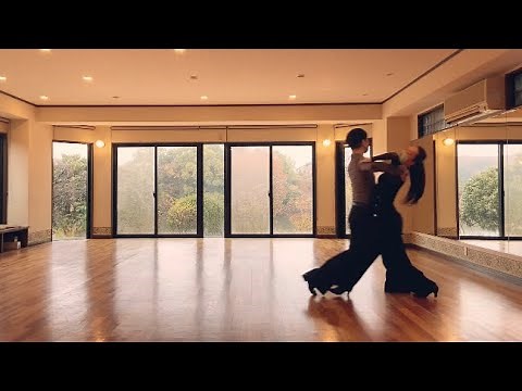 【練習風景】Quickstep basic 2021.12.7 社交ダンス@奈良 学園前 梨風庵