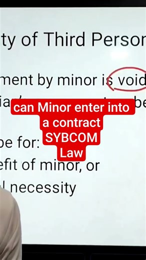 can minor enter into a contract #sybcom #viral #trending #important #altamashsir