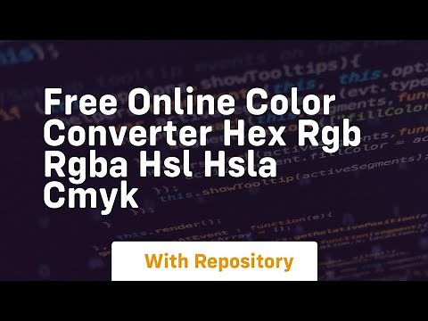 free online color converter hex rgb rgba hsl hsla cmyk