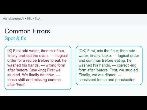 Find the meaning fast reading for sequence and order