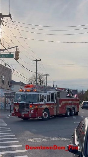 FDNY Ladder 137 responding on a call