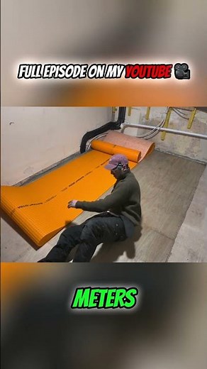 Laying Schluter-DITRA Membrane: DIY Flooring Prep Secret! #shorts