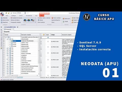 Curso básico de APU Instalación Neodata 2018