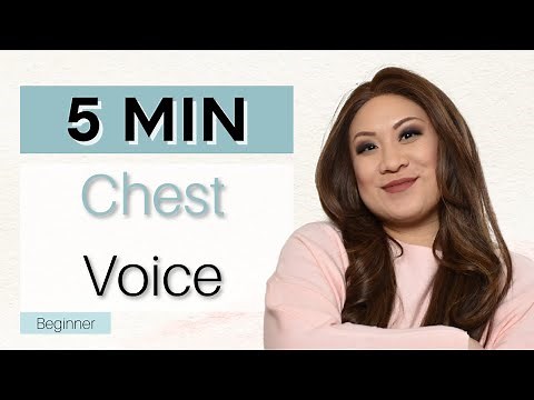 CHEST VOICE 5 MIN EASY WARM UP for beginner singers