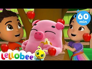 Shake the Apple Tree - Sing Along + MORE | 1 HOUR | @Lellobee City Farm - Cartoons & Kids Songs |