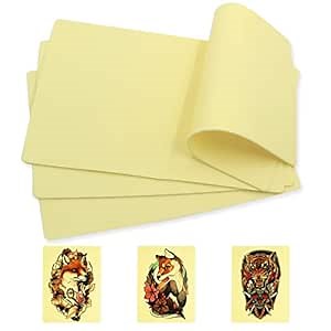 CINRA Blank Tattoo Practice Skins - 4Pcs Skin Practice 3mm Tattoo Practice Skin 8x12" Double Side Tattoo Skins Soft Rubber Microblading Eyebrow Practice Skins for Beginners Experienced Artists