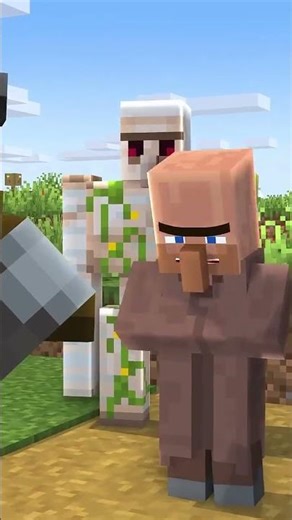 villager vs pileger 😂#minecraft #comedyshorts